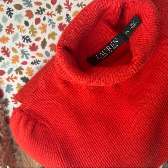 Ralph Lauren Vibrant Red Turtleneck‎ Sweater - Picture 6 of 6